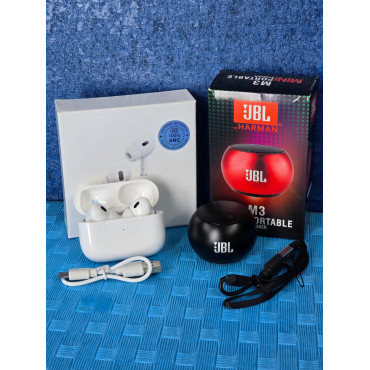 JBL M3 Portable Speaker, Second Generation Airbuds Combo