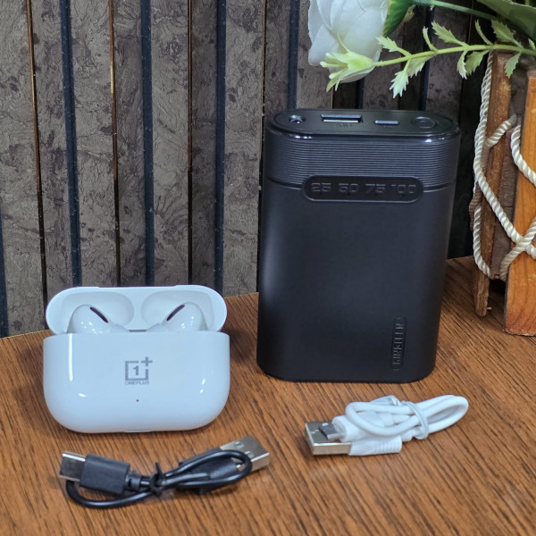 Kingleen Powerbank 10000mAh One Plus Air Pods Combo
