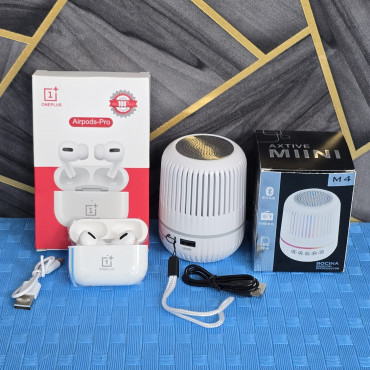 M4 Speaker And Oneplus Airpods