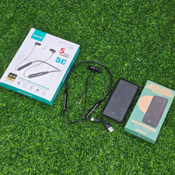 MOBICOM neck band & JANE SERIES power bank