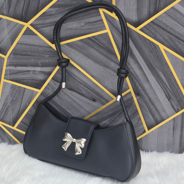 Metal Bow Single Shoulder Bag