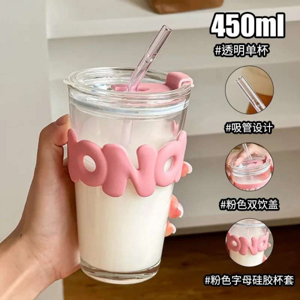 Water Bottle with Lid & Straw (Thermal Reusable Multi-Use)