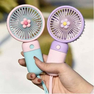Mini Rechargeable handheld flower fan