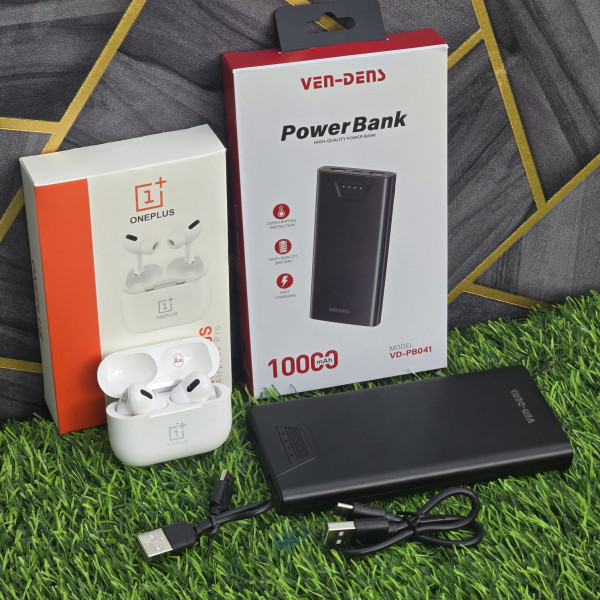 Ven Den PowerBank and One Plus Pods Pro