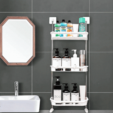 3 Tier Multi Functional Toilet Storage Rack