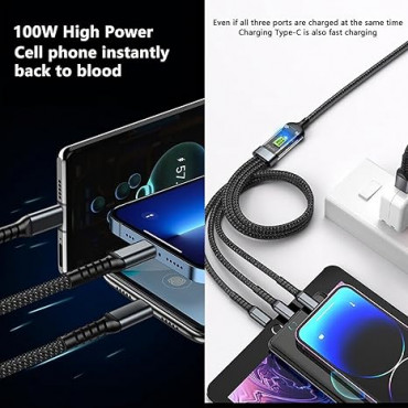 100W Fast Charging USB 3.0 Cable