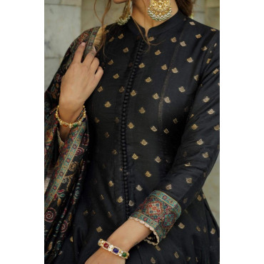 Afsan Print With Las...