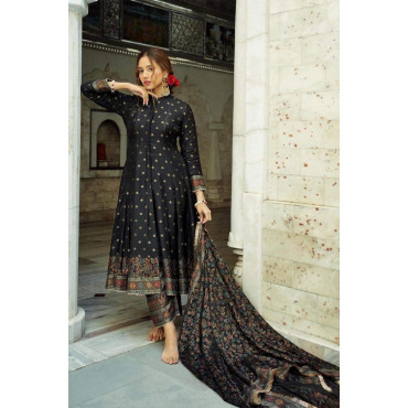 Afsan Print With Las...