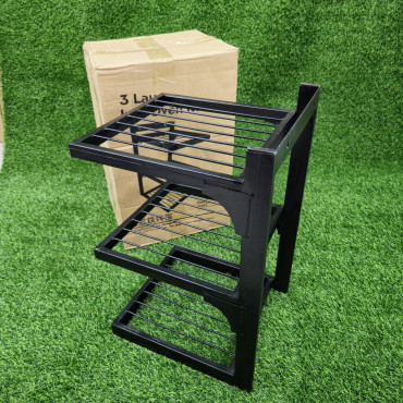 3 layer iron rack...