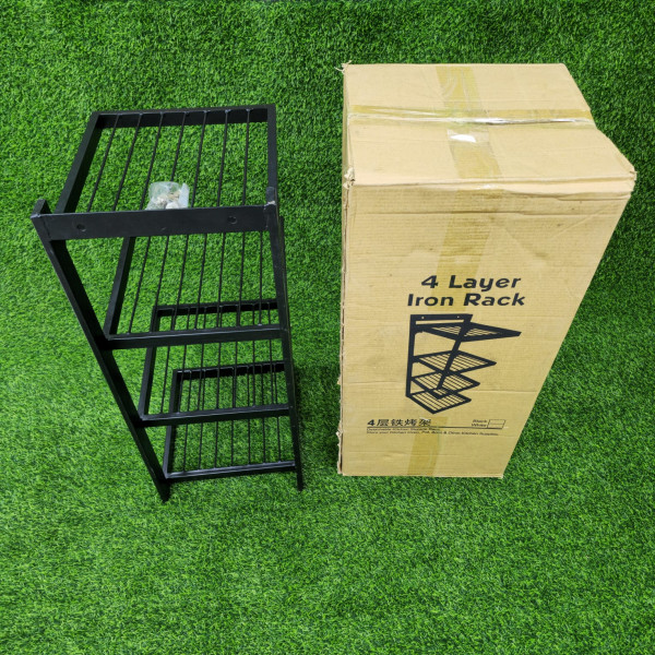 4 layer iron rack
