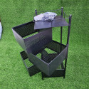 4 layer square shape kitchen rack 