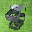 4 layer square shape kitchen rack 