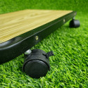 Movable side table  Wood colour 