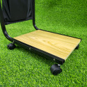 Movable side table  Wood colour 