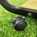 Movable side table  Wood colour 