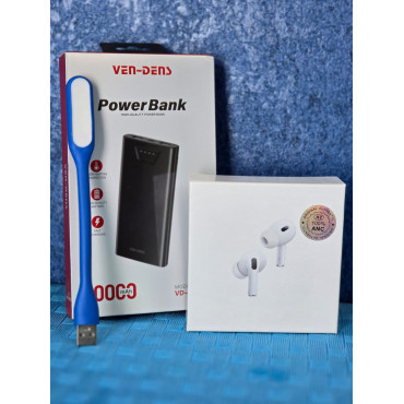 VEN-DENS Power Bank Airpods Pro and light
