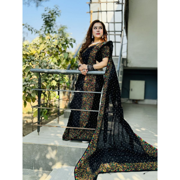 ধুপিয়ান সিল্ক শাড়ি 