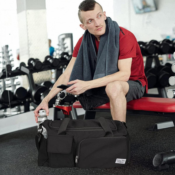 Fashionable Large Capacity Travel & Gym Bag (Black colour)