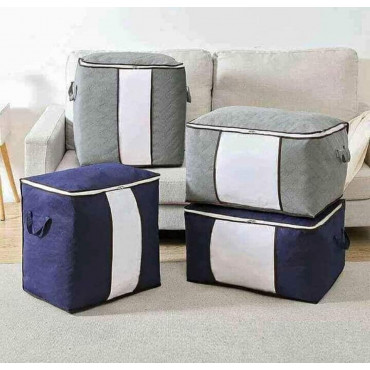 storage bag  (Ash and blue)( ১ পিস 500 টাকা )