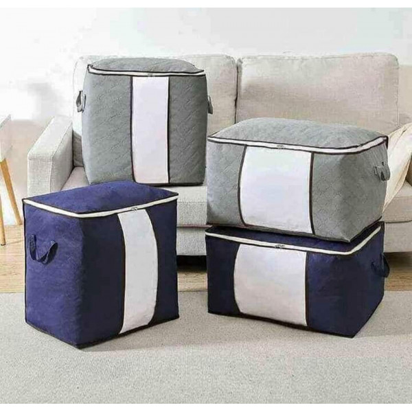 storage bag  (Ash and blue)( ১ পিস 500 টাকা )