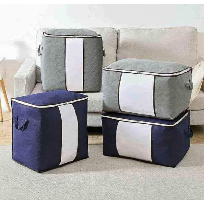 storage bag  (Ash and blue)( ১ পিস 500 টাকা )