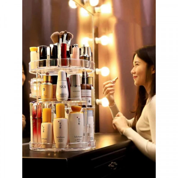 360 Degree Rotation Cosmetic Organizer Box