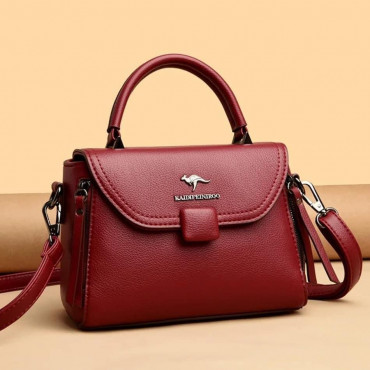 High Quality Kangraroo  Handbag (Maroon)