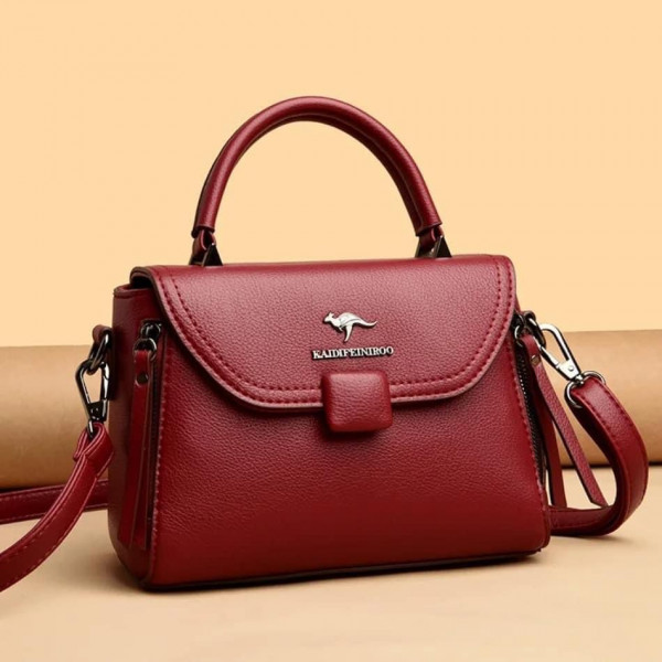 High Quality Kangraroo  Handbag (Maroon)
