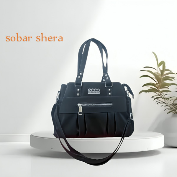 Italian Fashionable Crossbody Shoulder Bag (Black)