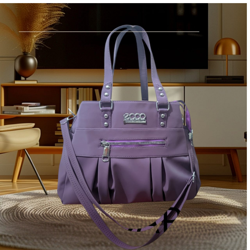 Italian Fashionable Crossbody Shoulder Bag (Purple)