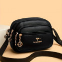 Kangaroo stylish 5 gippper Bag (black color)