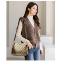 Women Luxurys Designers Bags Messenger Ivhandbag(Khaki)