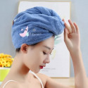 Quick Dry Hair Cap Towel  ( sky blue )