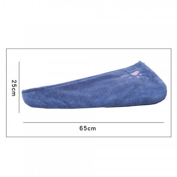 Quick Dry Hair Cap Towel  ( sky blue )