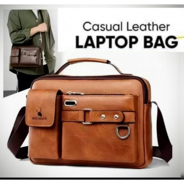 (১২"/১৬") ব্রাউন কালার।Men's Shoulder Bag