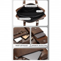 High capacity Men's Shoulder Bag (১২"/১৬") কালো কালার।