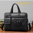 High capacity Men's Shoulder Bag (১২"/১৬") কালো কালার।