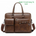 High capacity Men's Shoulder Bag (১২"/১৬") কফি কালার
