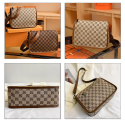 Women Luxurys Designers Bags Messenger Ivhandbag (Brown)
