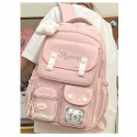 Kids Backpack Children School Bags Waterproof .class 1-10 {pink }