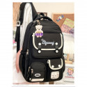 Kids Backpack Children School Bags Waterproof class 1-10 {black}