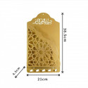Wall Mounted Quran Shelf (Golden)