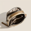 Luxury Design Soft PU Leather Lady Retro Handbag (cream color)