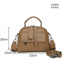 Luxury Design Soft PU Leather Lady Retro Handbag (chocolate color)