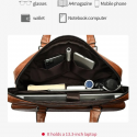 Amsburg Laptop Leather Bag ( Chocolate color )