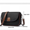 PU Leather Women Fashion Crossbody Handbags (merun)