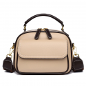 New Sac a Main Women Handbag soft small Shoulder Pu Leather Tote Hand Bags for Ladies (Cream)