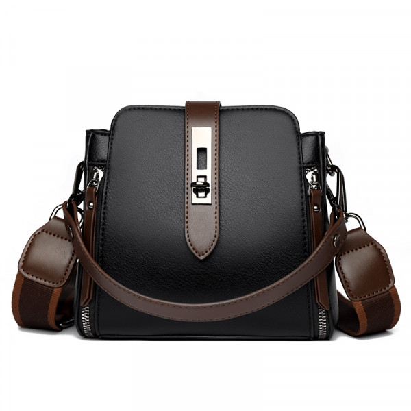 High-quality Messenger Bags For Women Luxury Crossbody Shoulder Bags Female(Black)