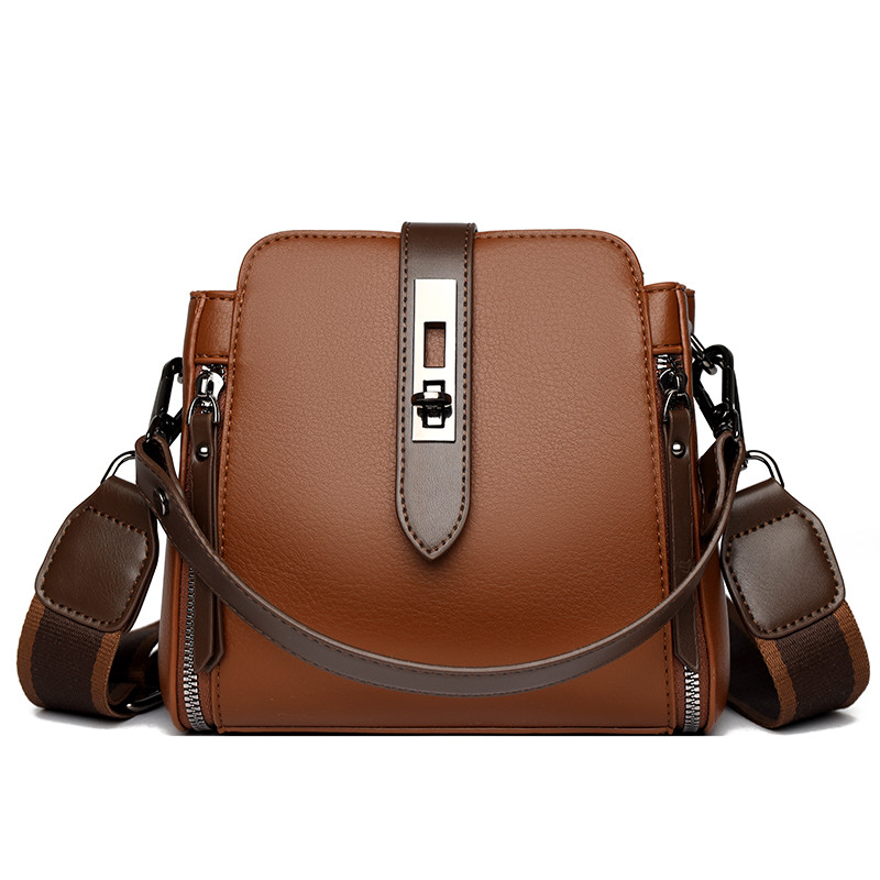  High-quality Messenger Bags For Women Luxury Crossbody Shoulder Bags Female(Brown)