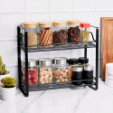2 Layer Kitchen Rack (Black)